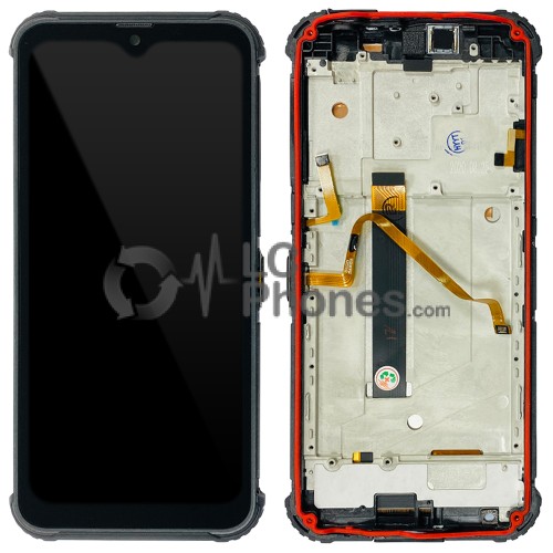 BlackView BV9800 / BV9800 Pro - Full Front LCD Digitizer with Frame Black < Service Pack >