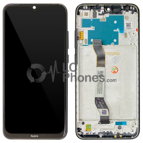 Xiaomi Redmi Note 8 - Full Front LCD Digitizer with Frame Space Black < Service Pack >