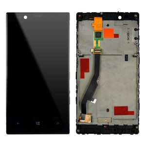 Nokia Lumia N720 - Full front LCD with frame Black