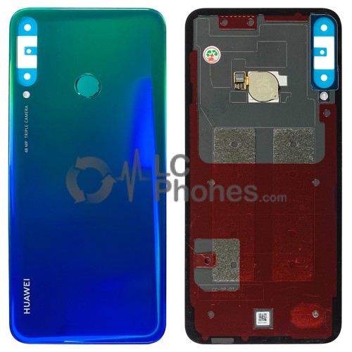 Huawei P40 Lite E - Battery Cover with Adhesive Aurora Blue