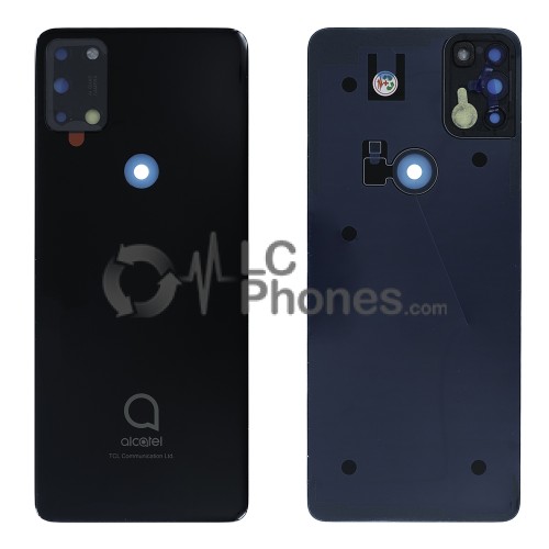 Alcatel 3x (2020) 5061K - Battery Cover with Adhesive Black