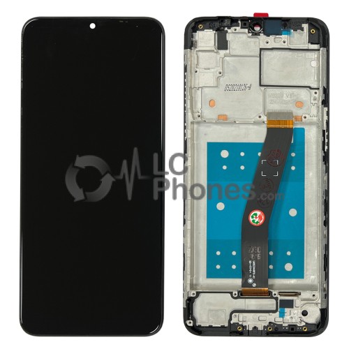 Alcatel 1S 2021 6025H - Full Front LCD Digitizer with Frame Black