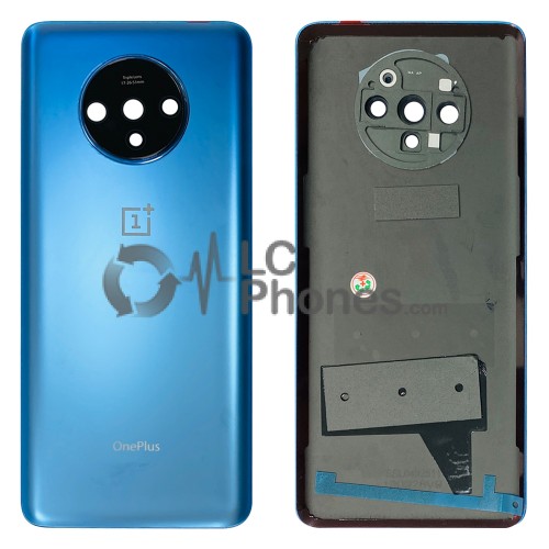 OnePlus 7T - Battery Cover with Adhesive & Camera Lens Glacier Blue