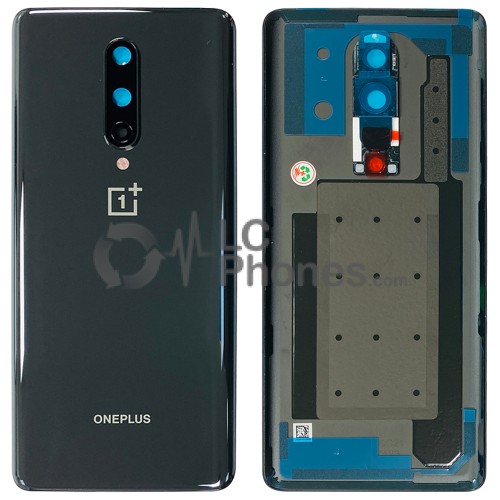 OnePlus 8 - Battery Cover with Adhesive & Camera Lens Onyx Black