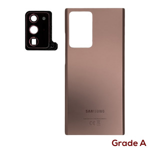 Samsung Galaxy Note 20 Ultra N985 / Note 20 Ultra 5G N986 - Battery Cover Original with Camera Lens and Adhesive Mystic Bronze  Grade A