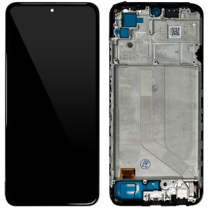 Xiaomi Redmi Note 10 / Redmi Note 10S - Full Front LCD Digitizer with Frame Black