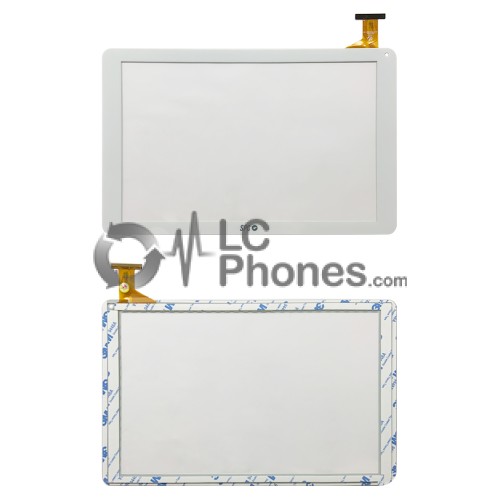 SPC Glow 10.1 - Front Glass Digitizer White L20161202 / HK101PG3018BA-V03