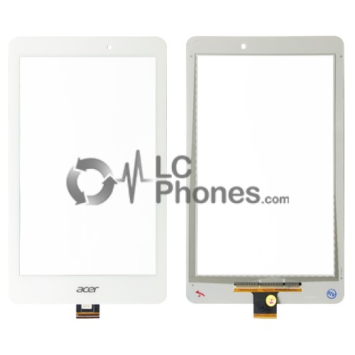 Acer Iconia A1-840 - Front Glass Digitizer White