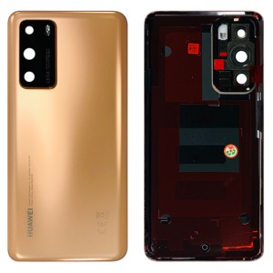 Huawei P40 - Battery Cover Blush Gold With Camera Lens 