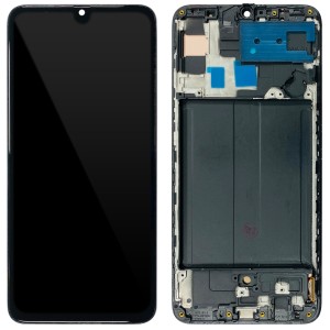 Samsung Galaxy A70 A705F - Full Front LCD Digitizer with Frame Black (OLED)