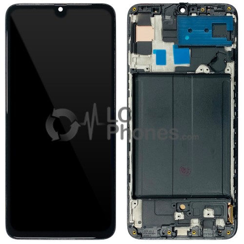 Samsung Galaxy A70 A705F - Full Front LCD Digitizer with Frame Black (OLED)