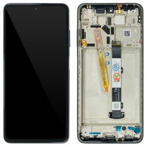 Xiaomi Poco X3 Pro - Full Front LCD Digitizer with Frame Tarnish Black 