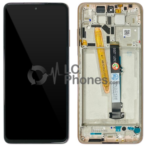 Xiaomi Poco X3 Pro - Full Front LCD Digitizer with Frame Metal Bronze < Service Pack >