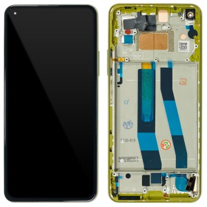 Xiaomi Mi 11 Lite 5G - Full Front LCD Digitizer With Frame Citrus Yellow 