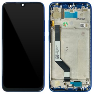 Xiaomi Redmi Note 7 / Note 7 Pro - Full Front LCD Digitizer with Frame Blue 