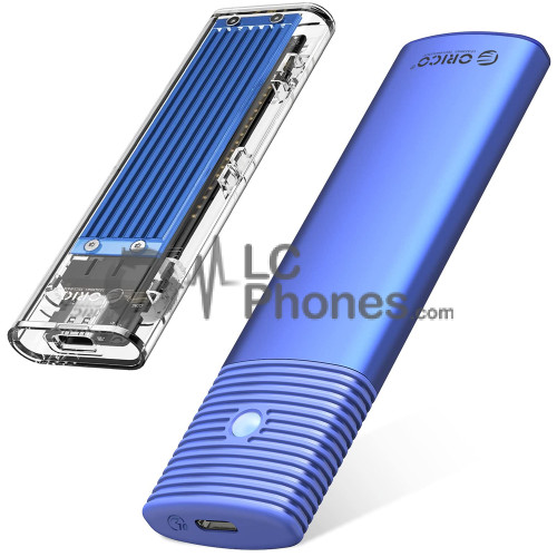 Orico - M.2 SATA External Drive Enclosure Blue USB-C, 5Gbps