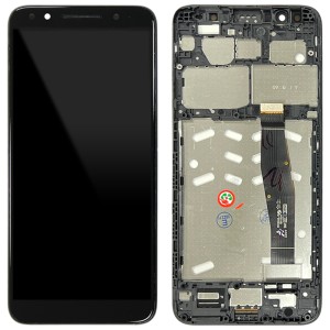 Alcatel 3 5052D - Full Front LCD Digitizer with Frame Black