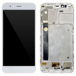 Xiaomi Mi 5X / Mi A1 - Full Front LCD Digitizer with Frame White