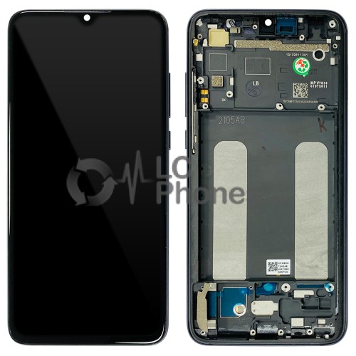 Xiaomi Mi 9 Lite - Full Front LCD/OLED Digitizer with Frame Onyx Grey < Service Pack >