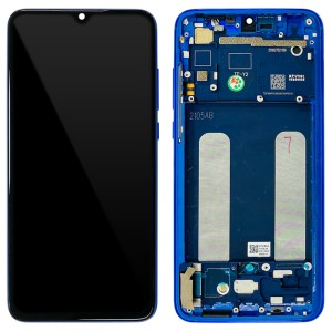 Xiaomi Mi 9 Lite - Full Front LCD/OLED Digitizer with Frame Aurora Blue 