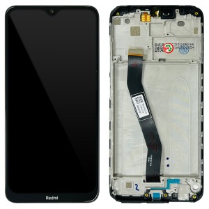 Xiaomi Redmi 8A Pro - Full Front LCD Digitizer with Frame Midnight Grey 