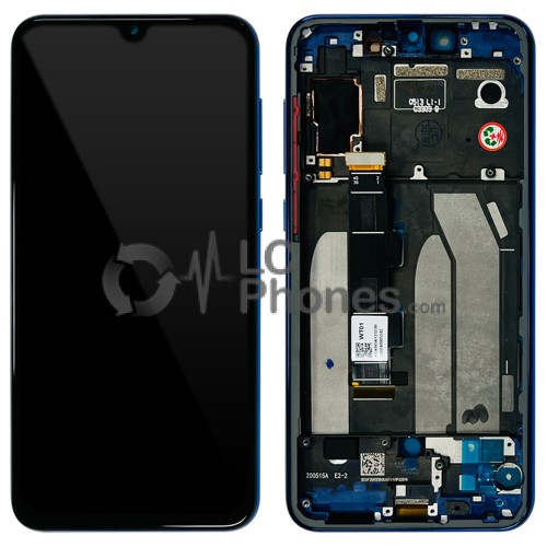 Xiaomi Mi 9 SE - Full Front LCD/ OLED Digitizer With Frame Blue < Service Pack >