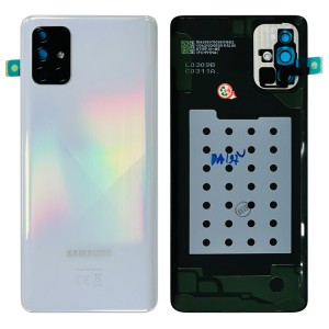 Samsung Galaxy A71 A715 - Battery Cover Original with Camera Lens and Adhesive Crush Silver 