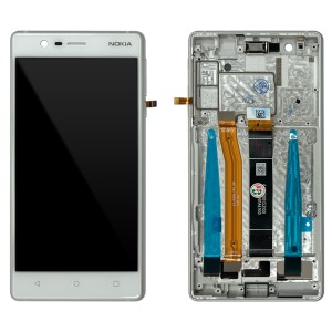 Nokia 3 TA-1020 / TA-1032 - Full Front LCD Digitizer With Frame White