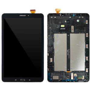 Samsung Galaxy Tab A 10.1 2016 T580 / T585 - Full Front LCD Digitizer with Frame Black 