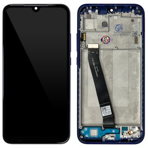 Xiaomi Redmi 7 - Full Front LCD Digitizer with Frame Blue 