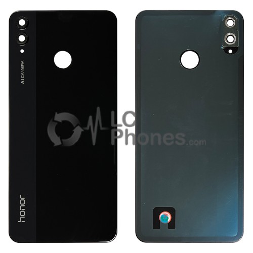 Huawei Honor 8X / Honor View 10 Lite - Battery Cover with Adhesive & Camera Lens Black