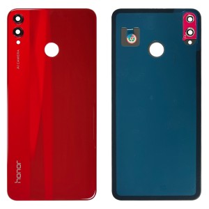 Huawei Honor 8X / Honor View 10 Lite - Battery Cover with Adhesive & Camera Lens Red