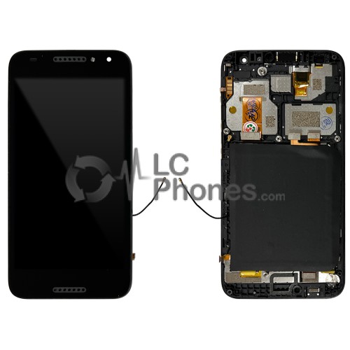 Alcatel A3 5046D - Full Front LCD Digitizer with Frame Black