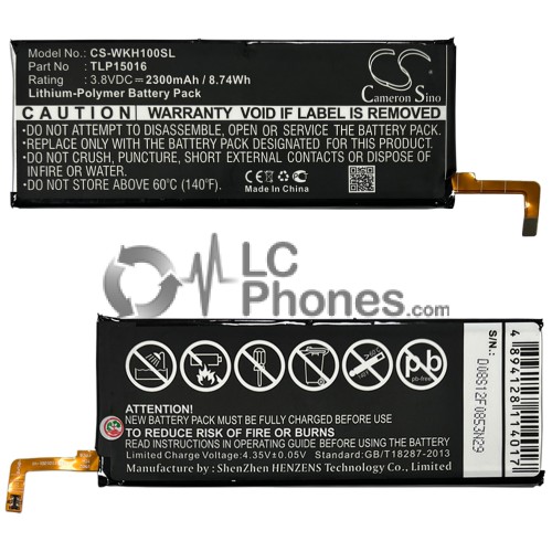 Wiko Highway Star 4G - Battery TLP15016 2300mAh 8.74Wh