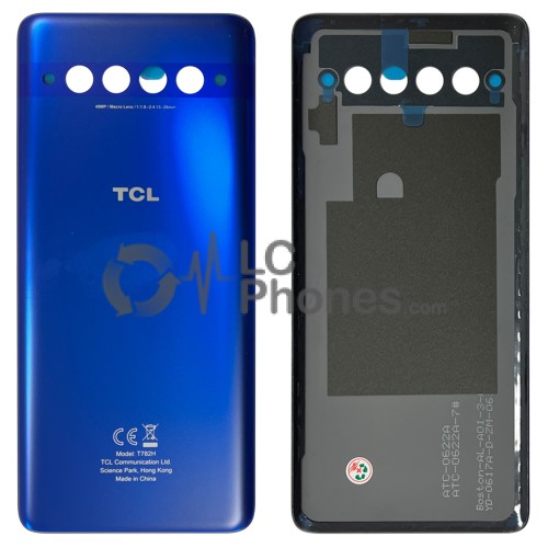 TCL 10 Plus T782H - Battery Cover with Adhesive Blue