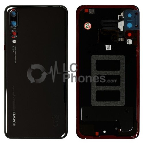 Huawei P20 Pro - Battery Cover Original with Camera Lens and Adhesive Black < Service Pack >