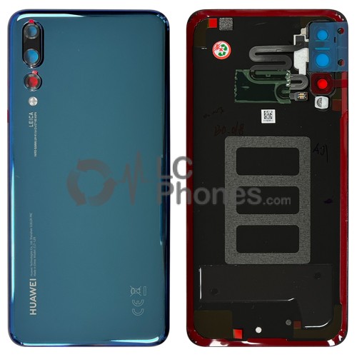 Huawei P20 Pro - Battery Cover Original with Camera Lens and Adhesive Blue < Service Pack >