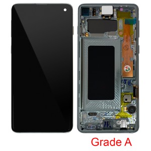 Samsung Galaxy S10 G973 - Full Front LCD Digitizer With Frame Prism Green  Grade A