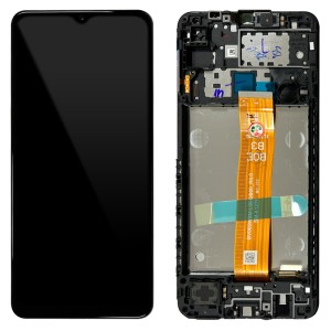 Samsung Galaxy A12S / A127 / A12 Nacho - Full Front LCD Digitizer with Frame Black 