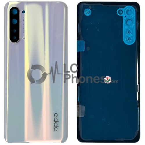 OPPO Find X2 Lite CPH2005 - Battery Cover with Adhesive & Camera Lens Pearl White