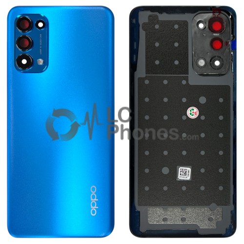 OPPO Find X3 Lite CPH2145 - Battery Cover with Adhesive & Camera Lens Azure Blue