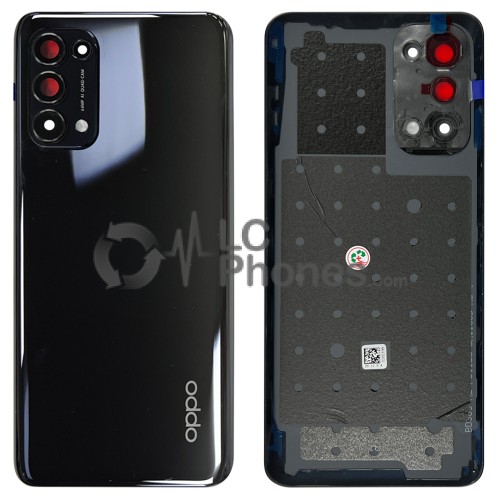 OPPO Find X3 Lite CPH2145 - Battery Cover with Adhesive & Camera Lens Starry Black