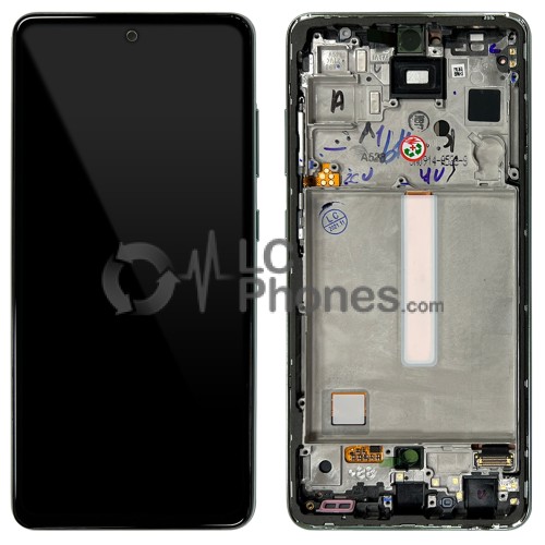 Samsung Galaxy A52s 5G A528 - Full Front LCD Digitizer With Frame Awesome Mint < Service Pack >