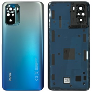 Xiaomi Redmi Note 10S - Battery Cover with Adhesive & Camera Lens Deep Sea Blue