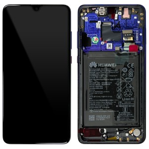 Huawei Mate 20 - Full Front LCD Digitizer With Frame Twilight 