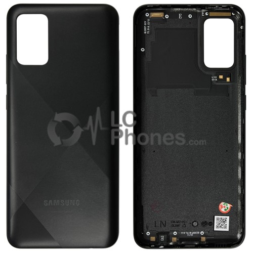 Samsung Galaxy A02s A025 - Back Housing Cover Black < Service Pack >