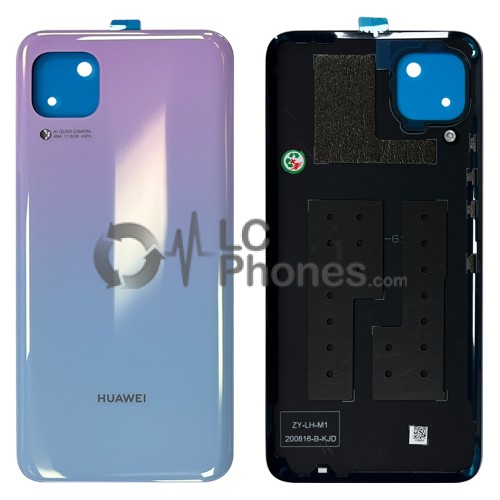 Huawei P40 Lite - Battery Cover with Adhesive Light Pink/Blue < Service Pack >