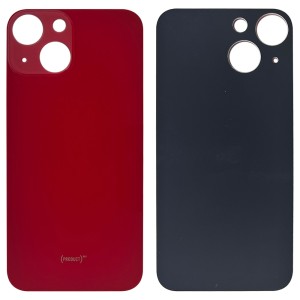 iPhone 13 Mini - Battery Cover with Big Camera Hole Red
