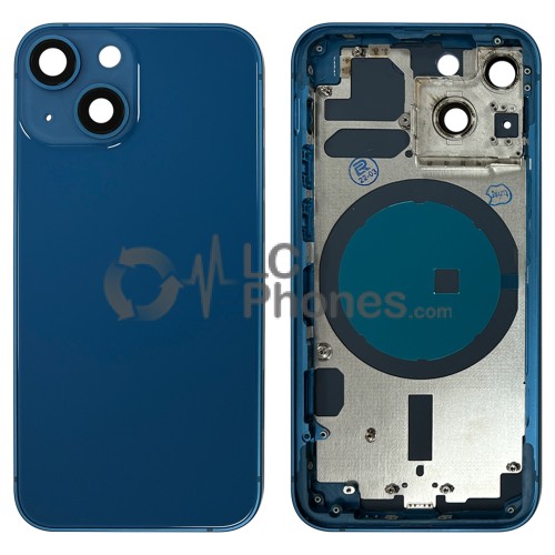 iPhone 13 Mini - Back Housing Cover with Buttons Blue