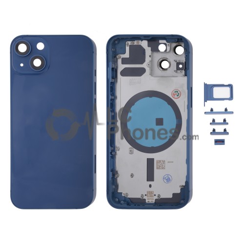 iPhone 13 - Back Housing Cover with Buttons Blue